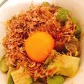 KAORULALA's cooksnap of when they made ごま香る♪アボカドマグロ丼.