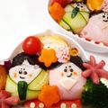 しじみごはん's cooksnap of when they made キャラ弁！「ひな祭り弁当」おにぎりで簡単.