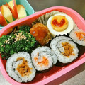 夕湖★'s cooksnap of when they made 鮭とマヨネーズで海苔巻き☆お弁当.