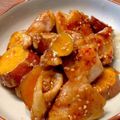 ばたみそーぱん☆'s cooksnap of when they made フライパンで簡単♪鶏肉さつまいも甘辛炒め.