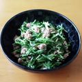 すうがん's cooksnap of when they made 水菜と挽肉のピリ辛オイスターソース炒め♪.