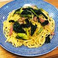 Asato★'s cooksnap of when they made 小松菜とベーコンのバターしょう油パスタ.