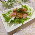 結真は道産子♪'s cooksnap of when they made カリカリベーコンと水菜のサラダ☆.