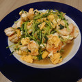 こふぃ☆'s cooksnap of when they made 豆苗と玉子と海老のシャキシャキ炒め.