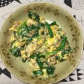 おはなすき's cooksnap of when they made ひき肉入りニラ卵.