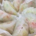 珍獣使い's cooksnap of when they made 浮き粉de手作り♡えび蒸し餃子♪.
