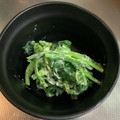 もみじ96's cooksnap of when they made 小松菜のカレーマヨ和え.