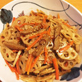 ちいちい116's cooksnap of when they made 蓮根と人参のきんぴら.