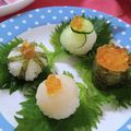 しんおばぁ！'s cooksnap of when they made おもてなし☆サーモンとホタテの手毬寿司.