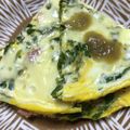 手抜きクック's cooksnap of when they made 菜の花とベーコン☆ピザ風たまご焼き.