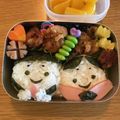sonnenkind's cooksnap of when they made 園児☆簡単☆お雛様☆お弁当.