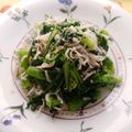umi☆neco's cooksnap of when they made 春菊としらすのガーリック風味炒め☆.