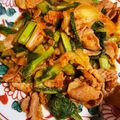 クック219VGU☆'s cooksnap of when they made 豚肉と菜の花のキムチ炒め.