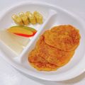 ゆにこーん☆'s cooksnap of when they made 【離乳食後期〜】残りご飯でカボチャおやき.