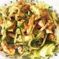 YUKIKI☆'s cooksnap of when they made 蒸し鶏とアボカドときゅうりのピリ辛サラダ.