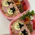 shuhu yuki's cooksnap of when they made ひな祭り☆幼稚園お弁当.