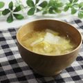 まろんかふぇ's cooksnap of when they made 白菜だけ味噌汁＊決めては出し！.