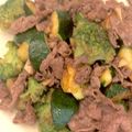 1035's cooksnap of when they made ブロッコリーと茄子の牛肉炒め.