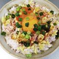あたりめっこ's cooksnap of when they made 揚げ玉&ねぎのピリ辛TKG.