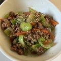 ゆんゆるん's cooksnap of when they made 噛むほど美味しい中華丼♡ちんげん菜人参.