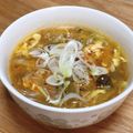 mogusun＊'s cooksnap of when they made 辛・酸【搾菜・挽肉・玉子の食べるスープ】.