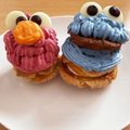 ヨーダ☆まま's cooksnap of when they made エルモ＆クッキーモンスターのカップケーキ.