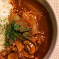 tmnyk1979's cooksnap of when they made デミグラスソース缶で簡単ハヤシライス.