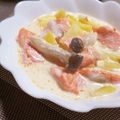 chikappe's cooksnap of when they made 鮭とポテトのチーズクリーム煮.