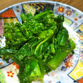クックUHUG10☆'s cooksnap of when they made 麺つゆで簡単★菜の花のからし和え.