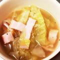 卵せんべい's cooksnap of when they made 超簡単！！キャベツとベーコンのスープ☆.
