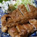 nacocoyou's cooksnap of when they made トンテキ風ジンジャーオニオンソース.