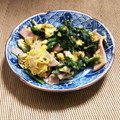 KAKO_KAKO's cooksnap of when they made 5分で完成♪ほうれん草とハムの卵炒め.
