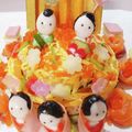 ☆はなちゃん☆☆'s cooksnap of when they made ひな祭り ＊ちらし寿司でお雛様ケーキ＊.
