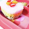 ☆はなちゃん☆☆'s cooksnap of when they made 離乳食中期〜ひな祭りの菱餅風お粥〜.