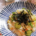 4児男子母さんの台所's cooksnap of when they made 鮭ときゅうりと炒り卵のちらし寿司.