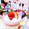 saikos's cooksnap of when they made 雛祭り・お花見に♪簡単三色ムース☆.