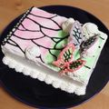 ぽめchan's cooksnap of when they made バレンタイン・鬼滅の刃風蝶イメージケーキ.