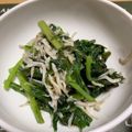 けんよこ's cooksnap of when they made 春菊のニンニク炒め.