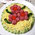 ﾋﾟﾝｸ☆ﾏｶﾛﾝ's cooksnap of when they made 誕生日やひな祭りに♪ちらし寿司ケーキ.
