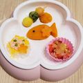 待ちに待った夏休み's cooksnap of when they made 簡単！ひな祭り♡中期離乳食で桃の節句祝.