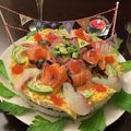 なっはん's cooksnap of when they made サーモンとアボカドのお寿司ケーキ.