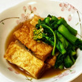 にきけん's cooksnap of when they made 菜の花と厚揚げの煮びたし.