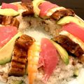 あるゴジラ's cooksnap of when they made お寿司ケーキ お祝い 誕生日 ひなまつり.