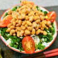 アイリッシュショコラ's cooksnap of when they made しらすご飯の納豆丼.