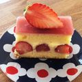 ＊nounours＊'s cooksnap of when they made パウンド型で簡単★フレジェ.