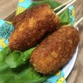 みいズまま's cooksnap of when they made さけるチーズとHMで作るチーズハットグ.