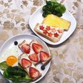 yokon☆'s cooksnap of when they made いちごと練乳の幸せトースト.