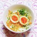 カレンガール's cooksnap of when they made 朝ごはん・ランチに☀半熟味玉サラダごはん.
