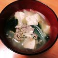 ハニバタ's cooksnap of when they made 大根 豆腐 ワカメ 具だくさん牛肉スープ.
