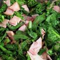 Z900の剛さん's cooksnap of when they made 菜の花とハムの炒め物♡.